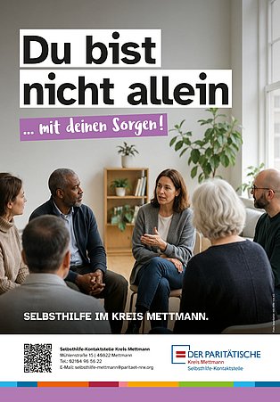 Plakataktion macht Selbsthilfe im Kreis Mettmann sichtbar